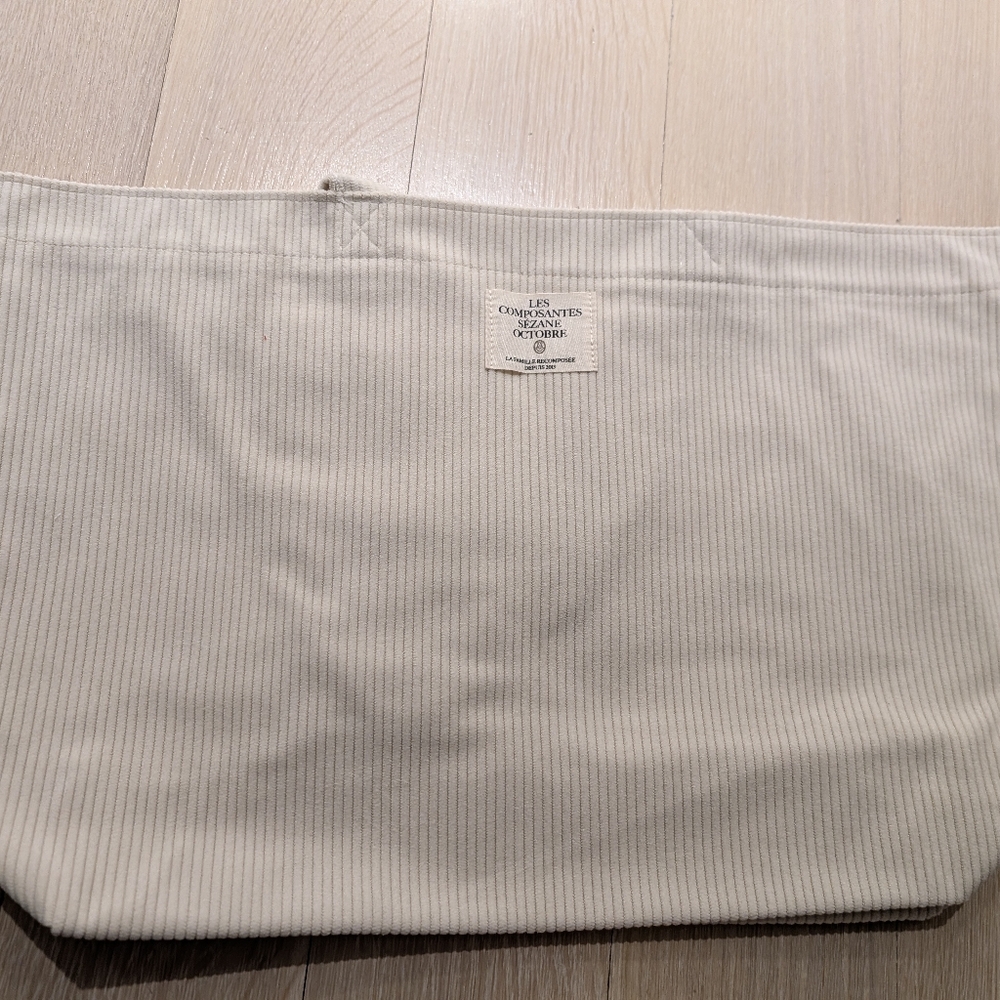 Cream Canvas Tote Bag